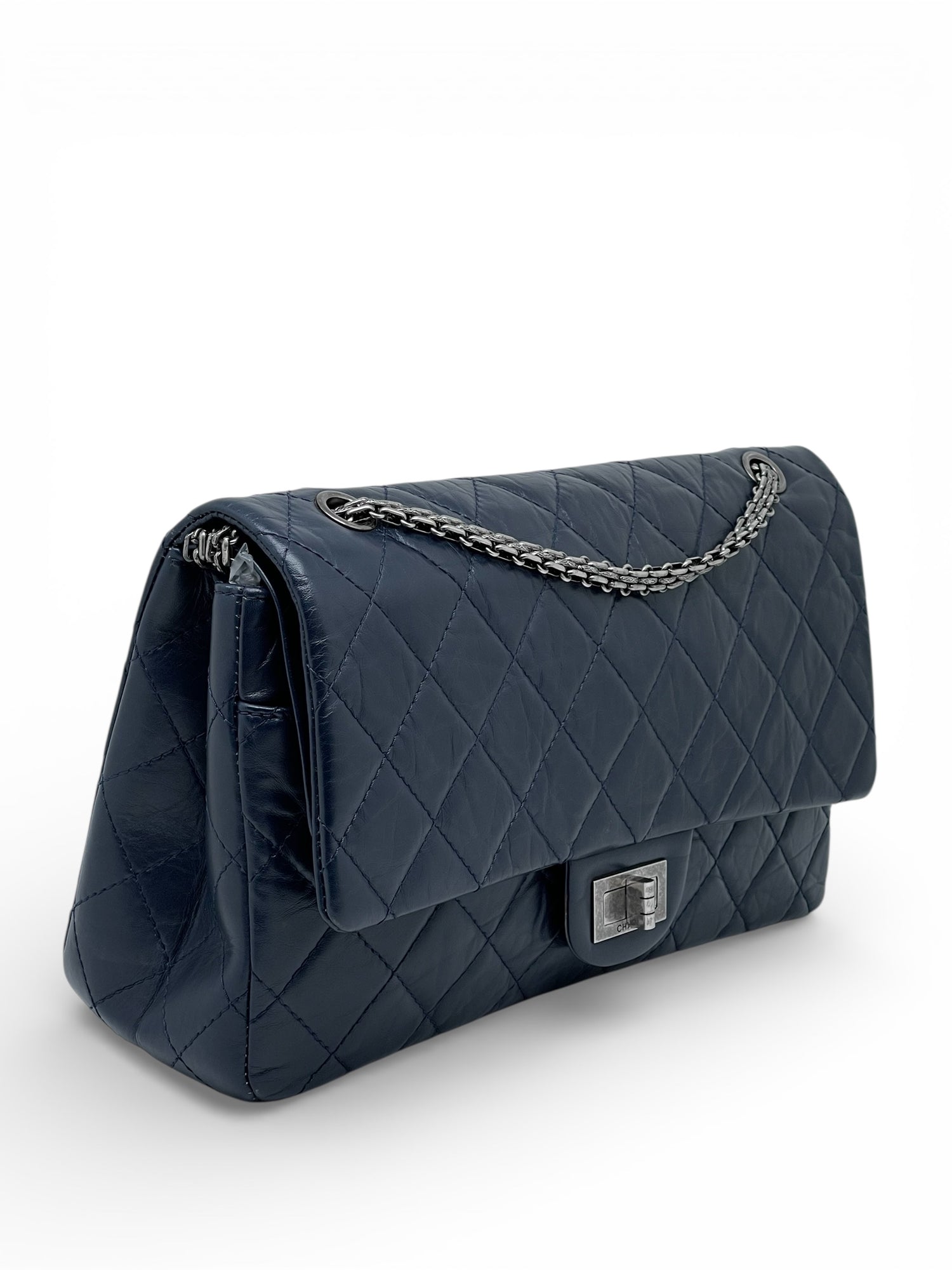 Chanel - Sac 2.55 Bleu Taille 30