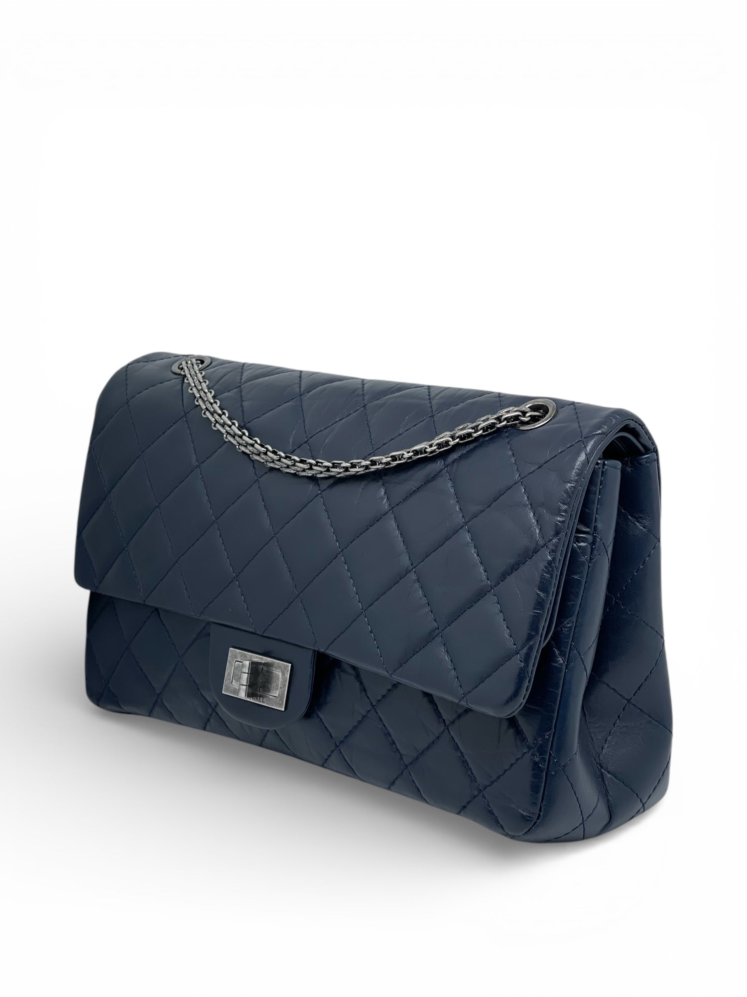 Chanel - Sac 2.55 Bleu Taille 30