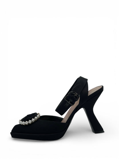 Christian Dior - Escarpins avec roses et perles T37,5