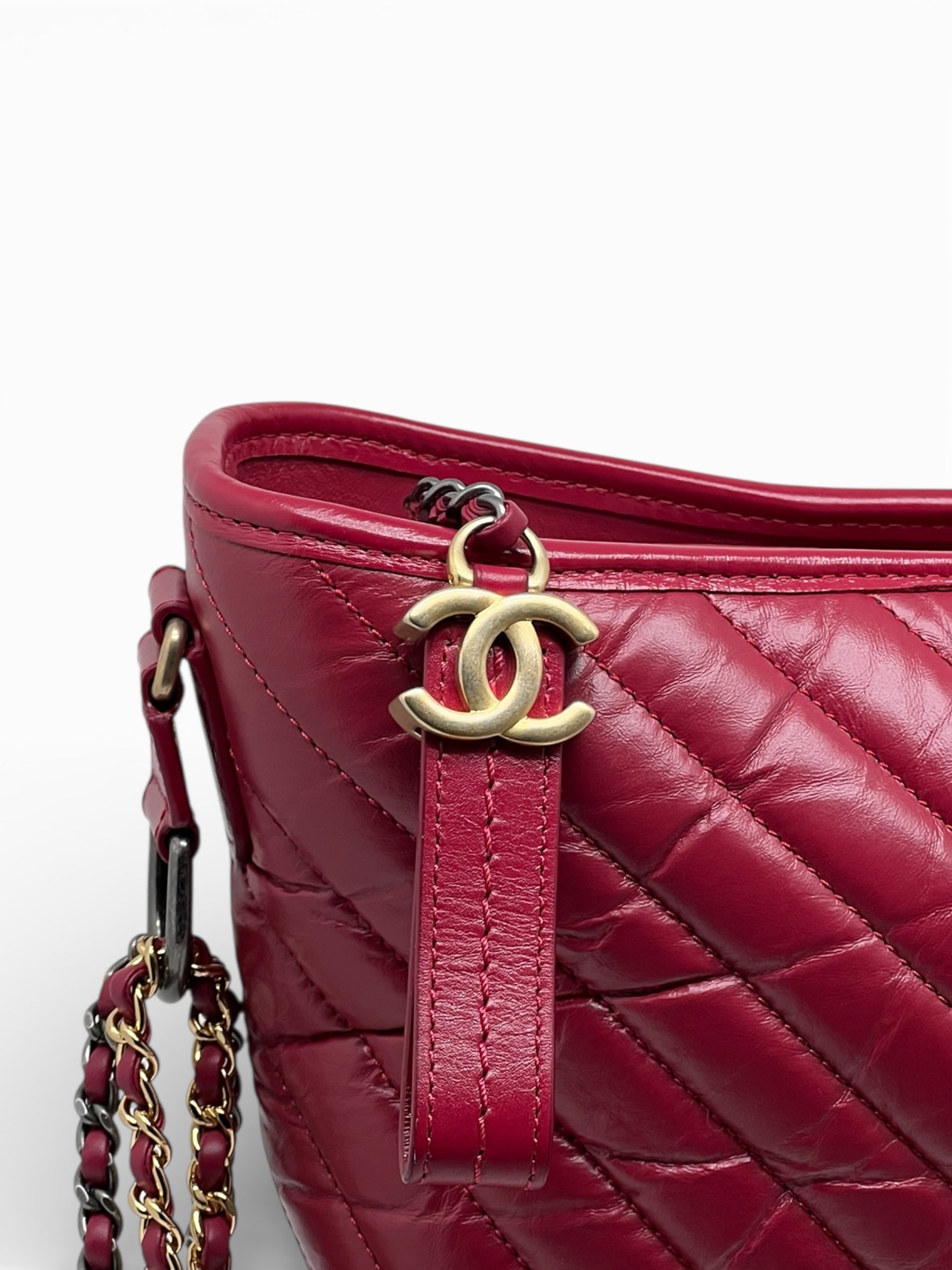 Chanel -Sac Gabrielle framboise