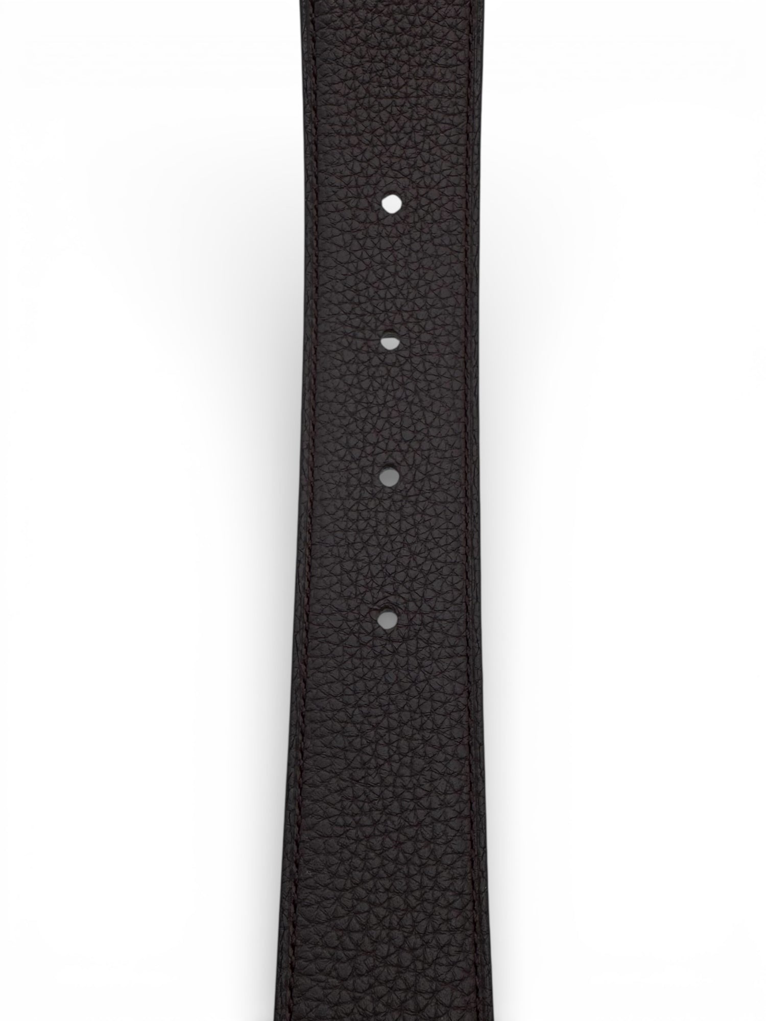 Hermès - Ceinture H reversible T85 noir/ébène