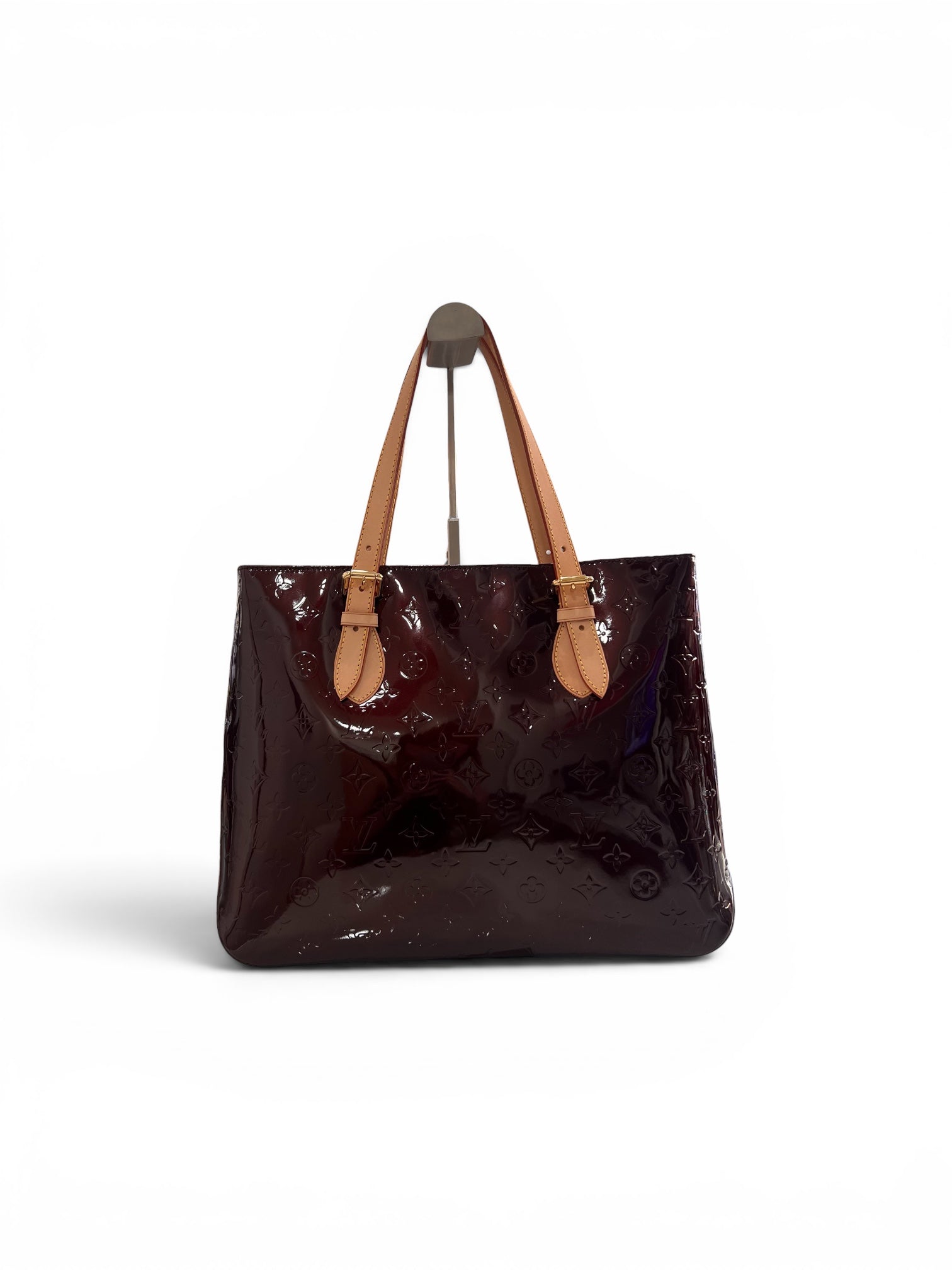 Louis Vuitton - Sac cabas cuir vernis amarante