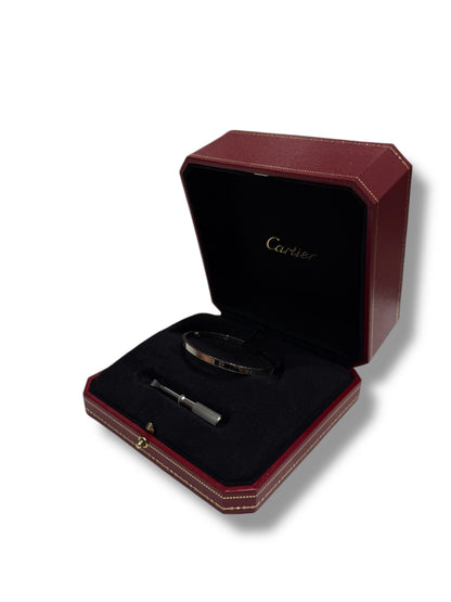 Cartier - Bracelet Love PM or blanc T17