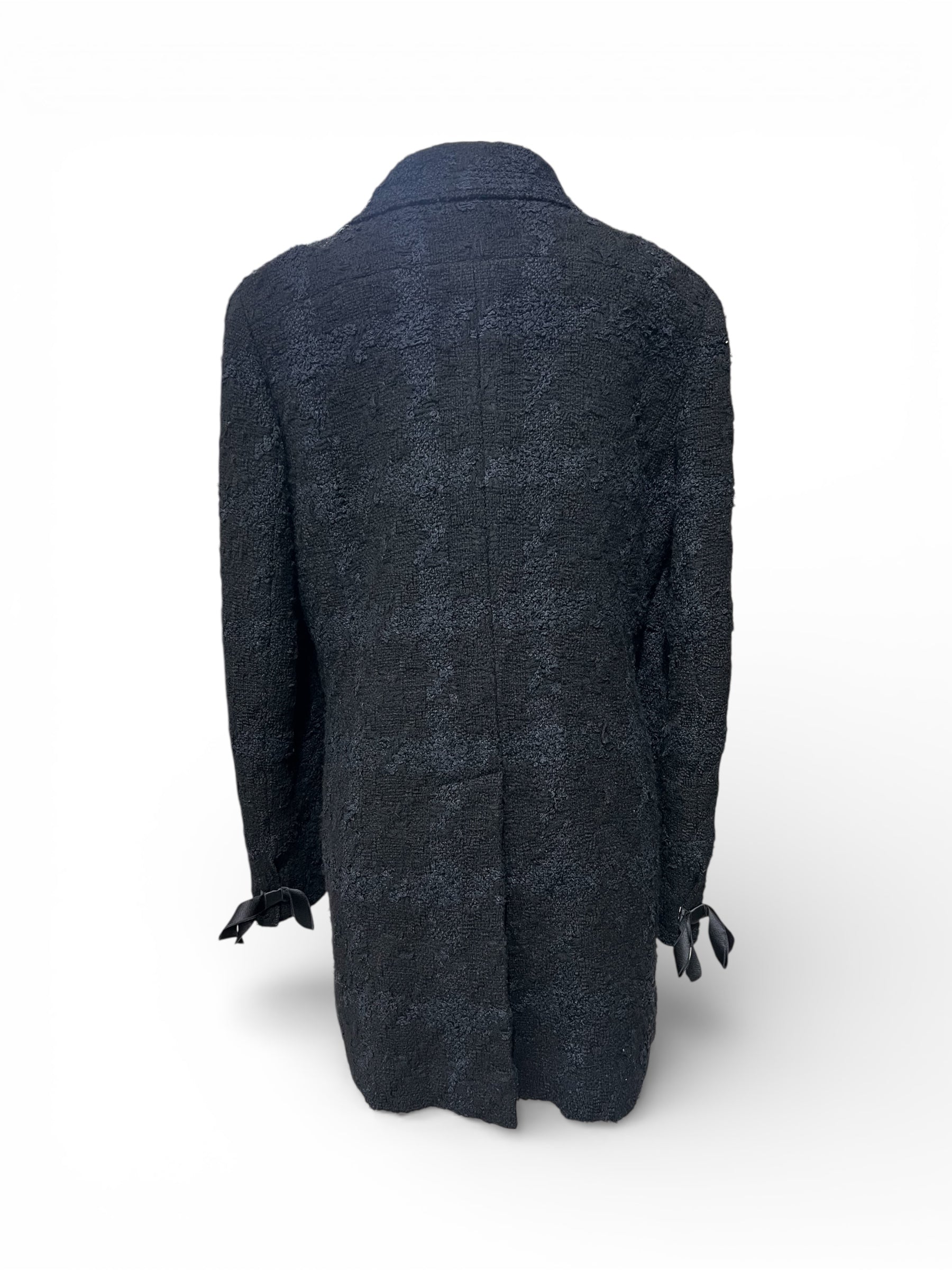 Chanel - Veste noir en tweed T42