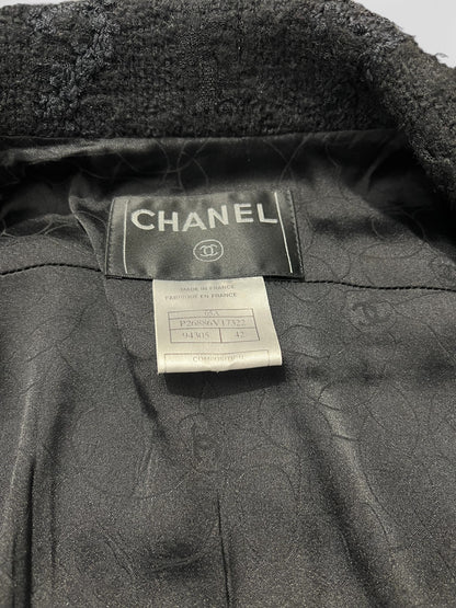 Chanel - Veste noir en tweed T42