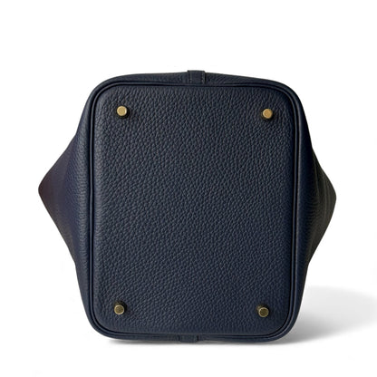 Hermès - Sac Picotin 22 Bleu de Prusse