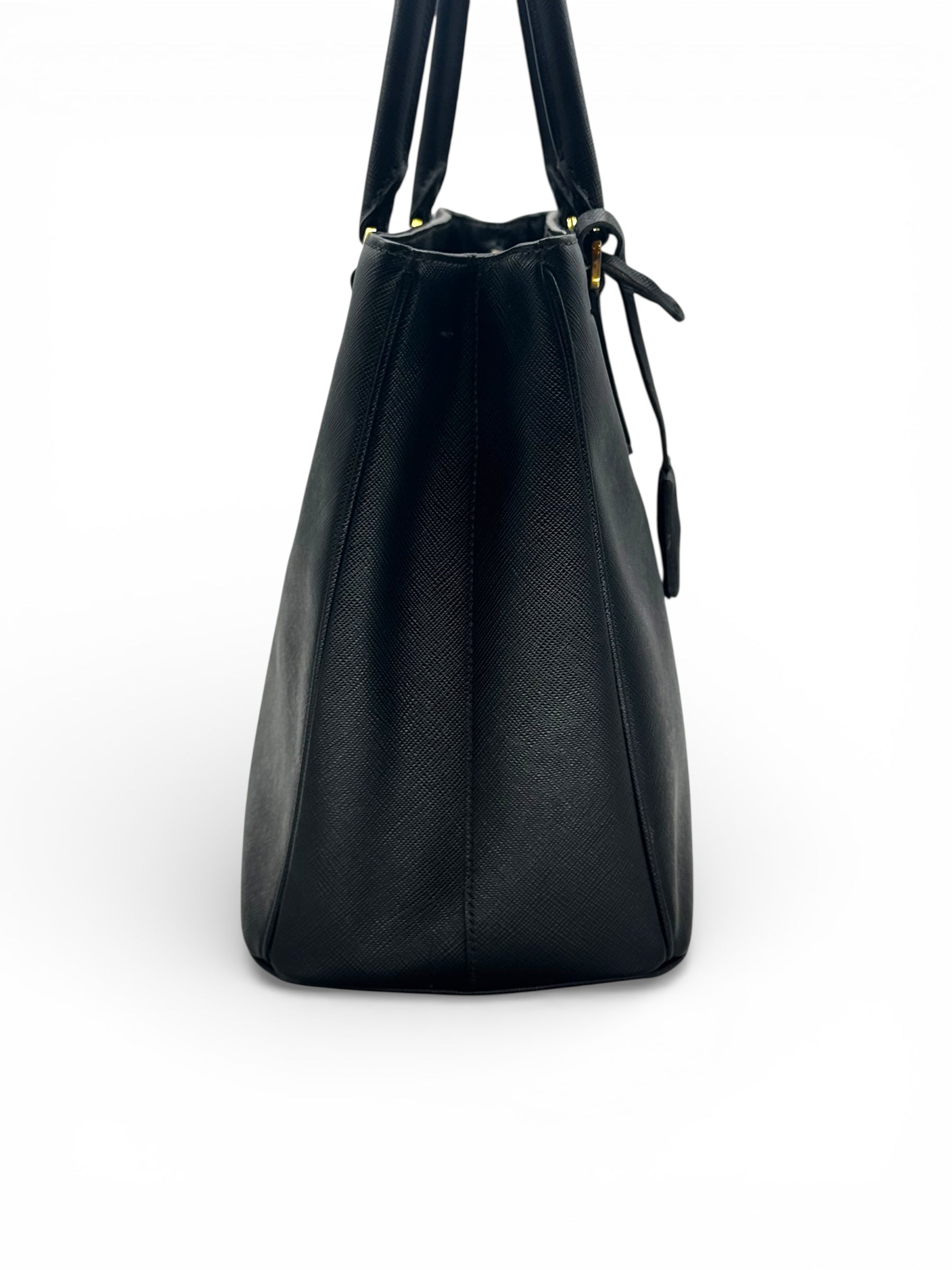 Prada - Sac Galleria en cuir saffiano noir