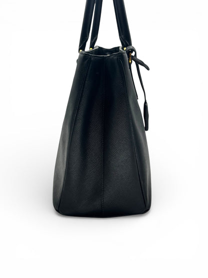 Prada - Sac Galleria en cuir saffiano noir