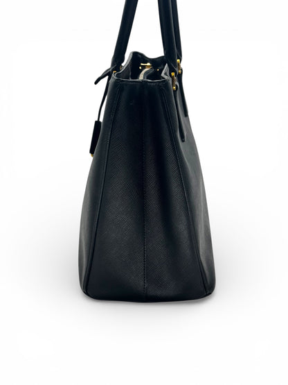 Prada - Sac Galleria en cuir saffiano noir