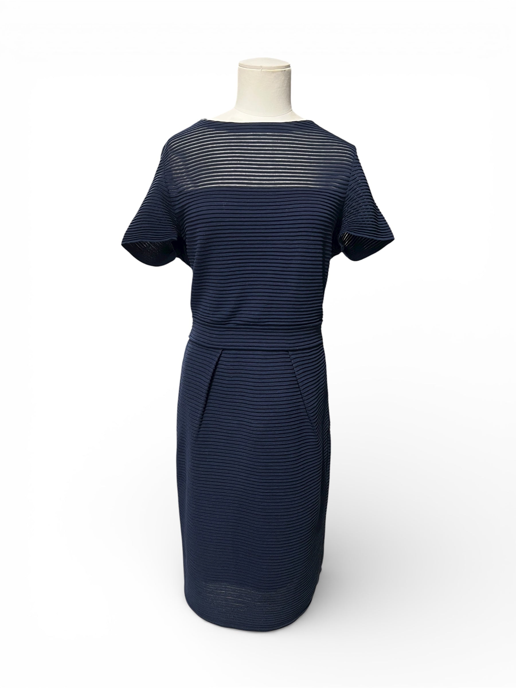 Dior - Robe En Coton Bleu Marine T42 | Les Folies d’Eugénie