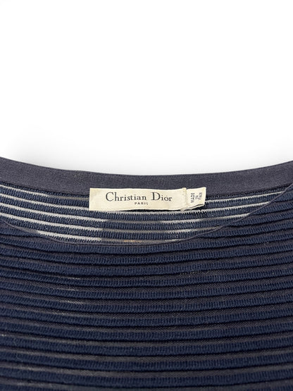 Dior - Robe En Coton Bleu Marine T42 | Les Folies d’Eugénie