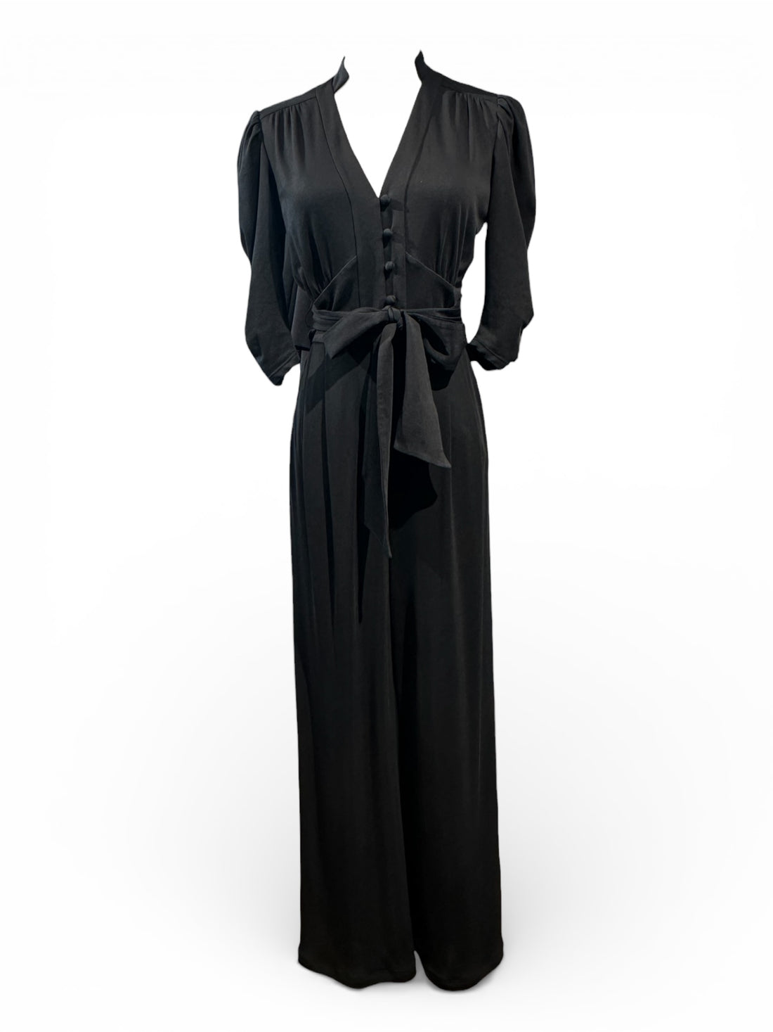 DVF Diane Van Furstenberg - Robe Combinaison Noire TXS | Les Folies d’Eugénie