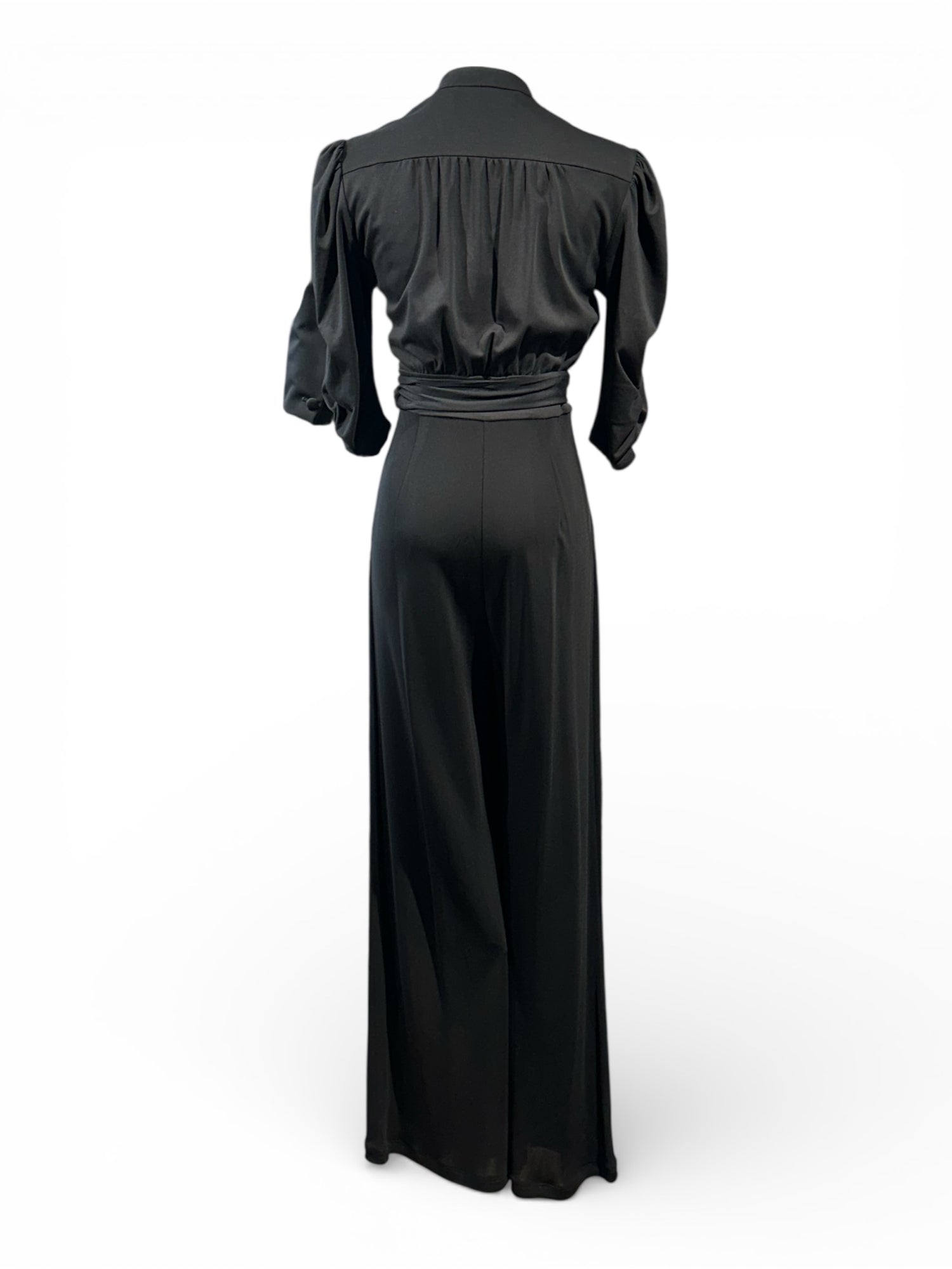 DVF Diane Van Furstenberg - Robe Combinaison Noire TXS | Les Folies d’Eugénie