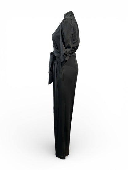 DVF Diane Van Furstenberg - Robe Combinaison Noire TXS | Les Folies d’Eugénie