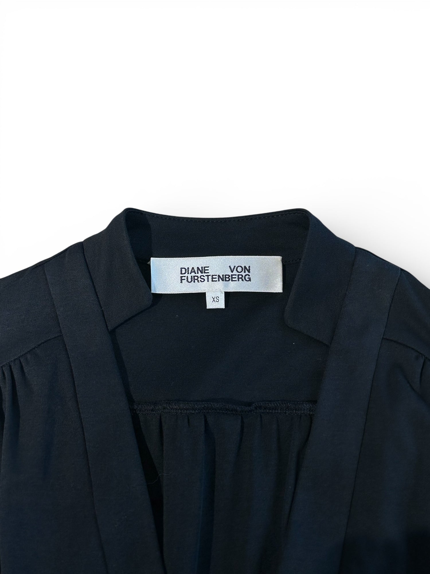 DVF Diane Van Furstenberg - Robe Combinaison Noire TXS | Les Folies d’Eugénie