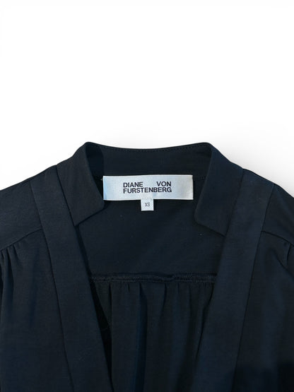 DVF Diane Van Furstenberg - Robe Combinaison Noire TXS | Les Folies d’Eugénie