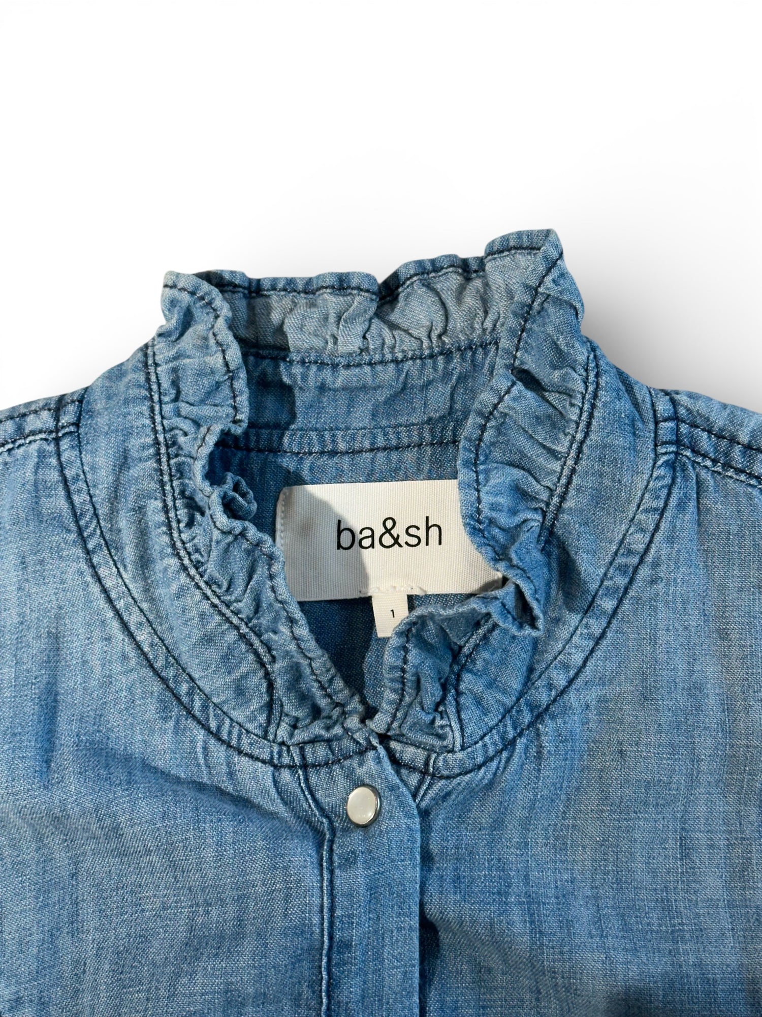 Ba&amp;Sh - Robe en Denim T1 | Les Folies d’Eugénie