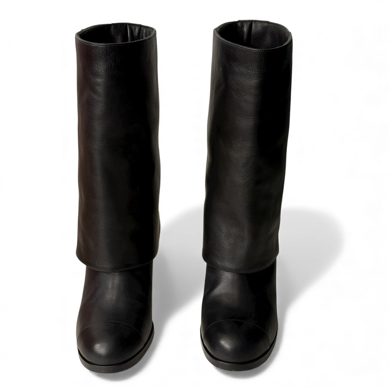 Chanel - Bottines avec perles et zip T.38