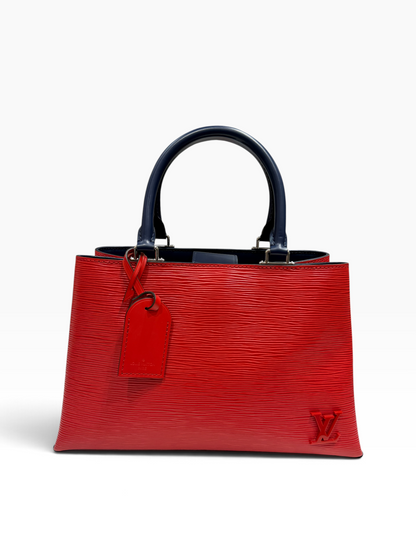 Louis Vuitton - Sac Kleber en cuir épi Rouge et Bleu