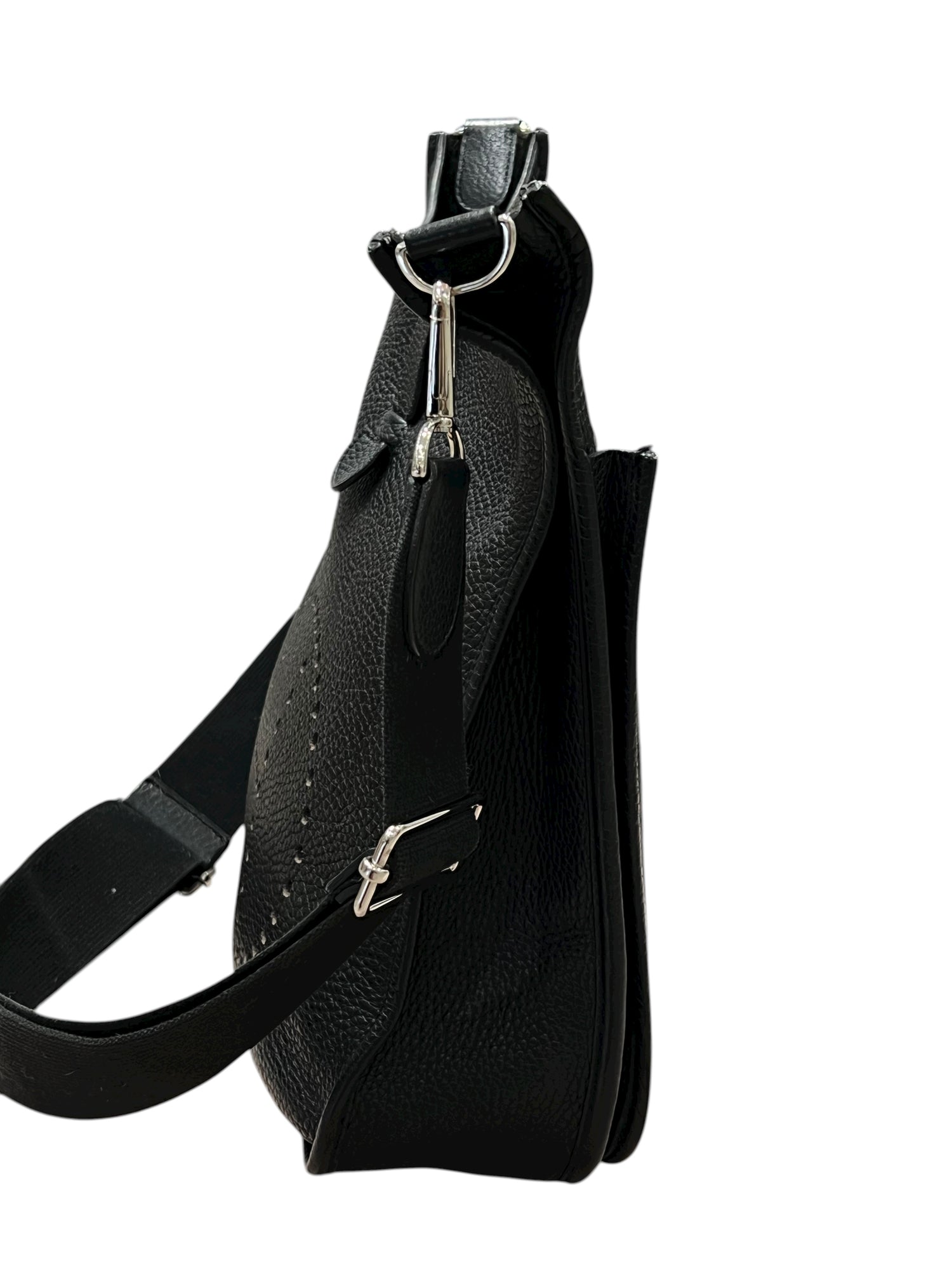 Hermès - sac Evelyne PM 29cm cuir clémence noir