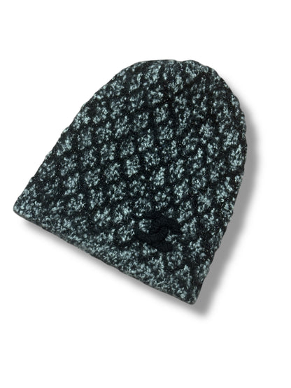 Chanel - Bonnet en cachemire Blanc, Gris et Noir scintillant
