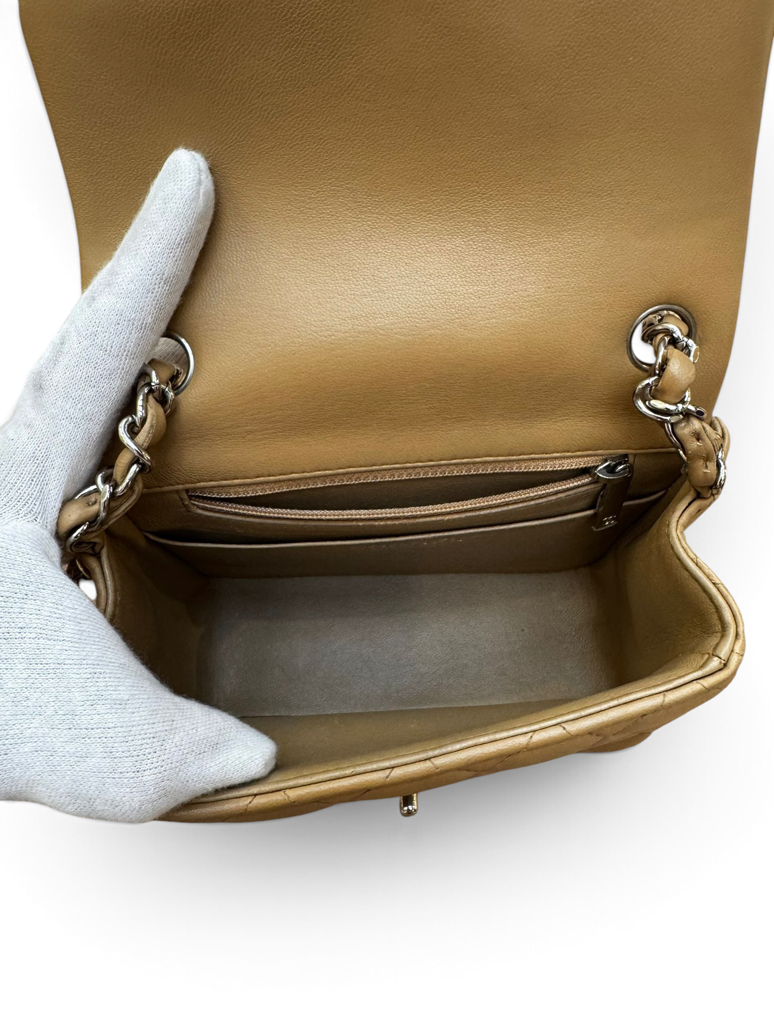 Chanel - Sac Mini Square Camel