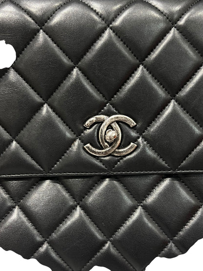 Chanel - sac maxi trendy cuir agneau noir