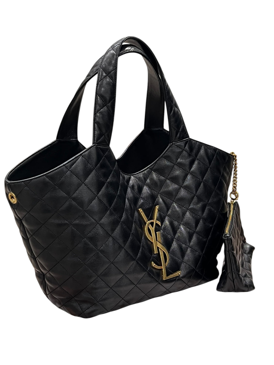 Saint Laurent Sac Icare Médium Cuir Nappa Noir | Les Folies d’Eugénie