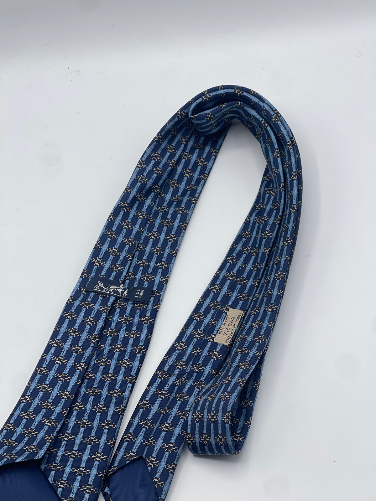 Hermès - Chain-pattern tie