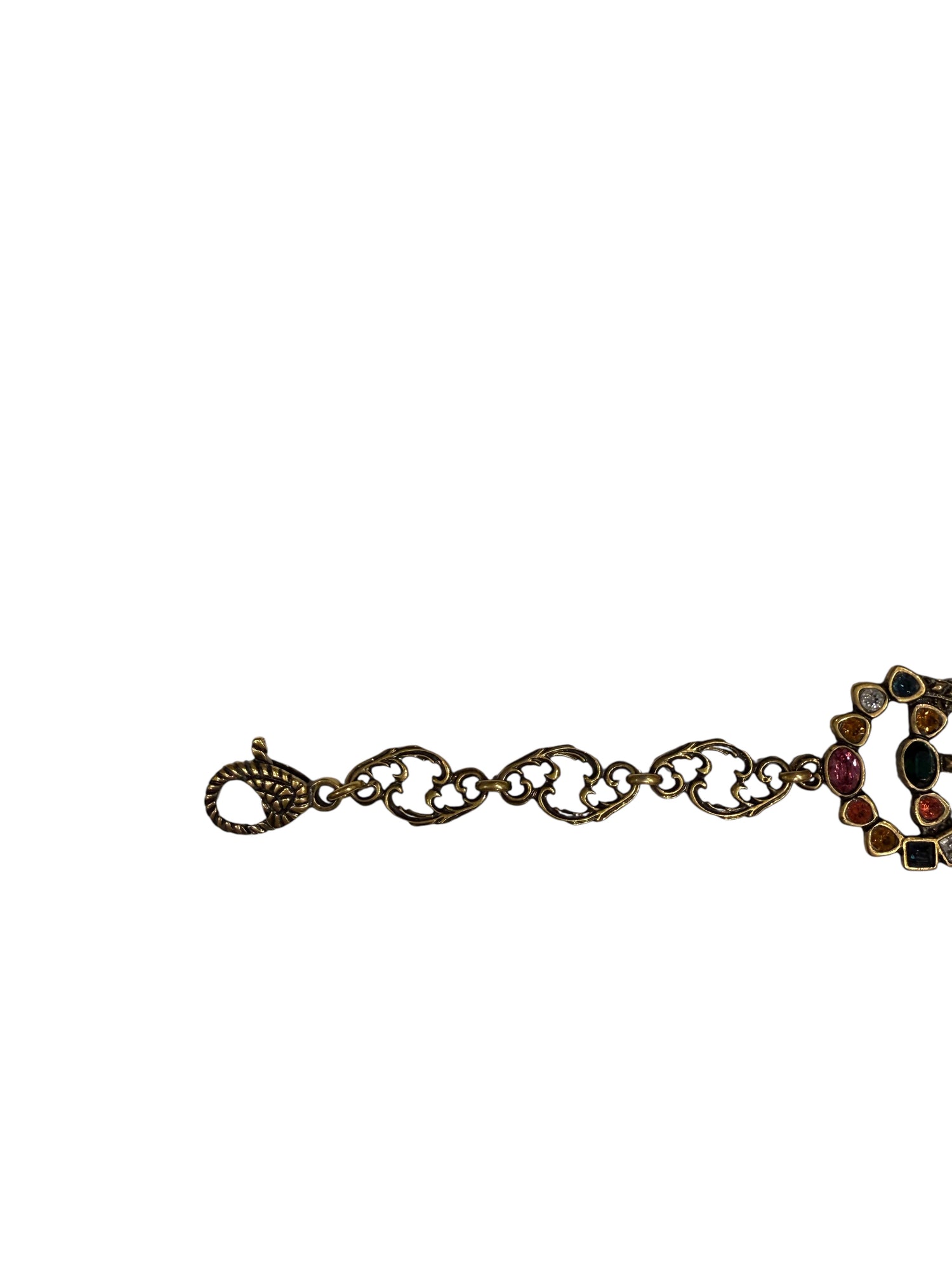 Gucci Bracelet Double G Pierres Multicolores | Les Folies d’Eugénie