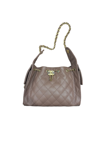 Chanel - Sac modèle 25 small marron