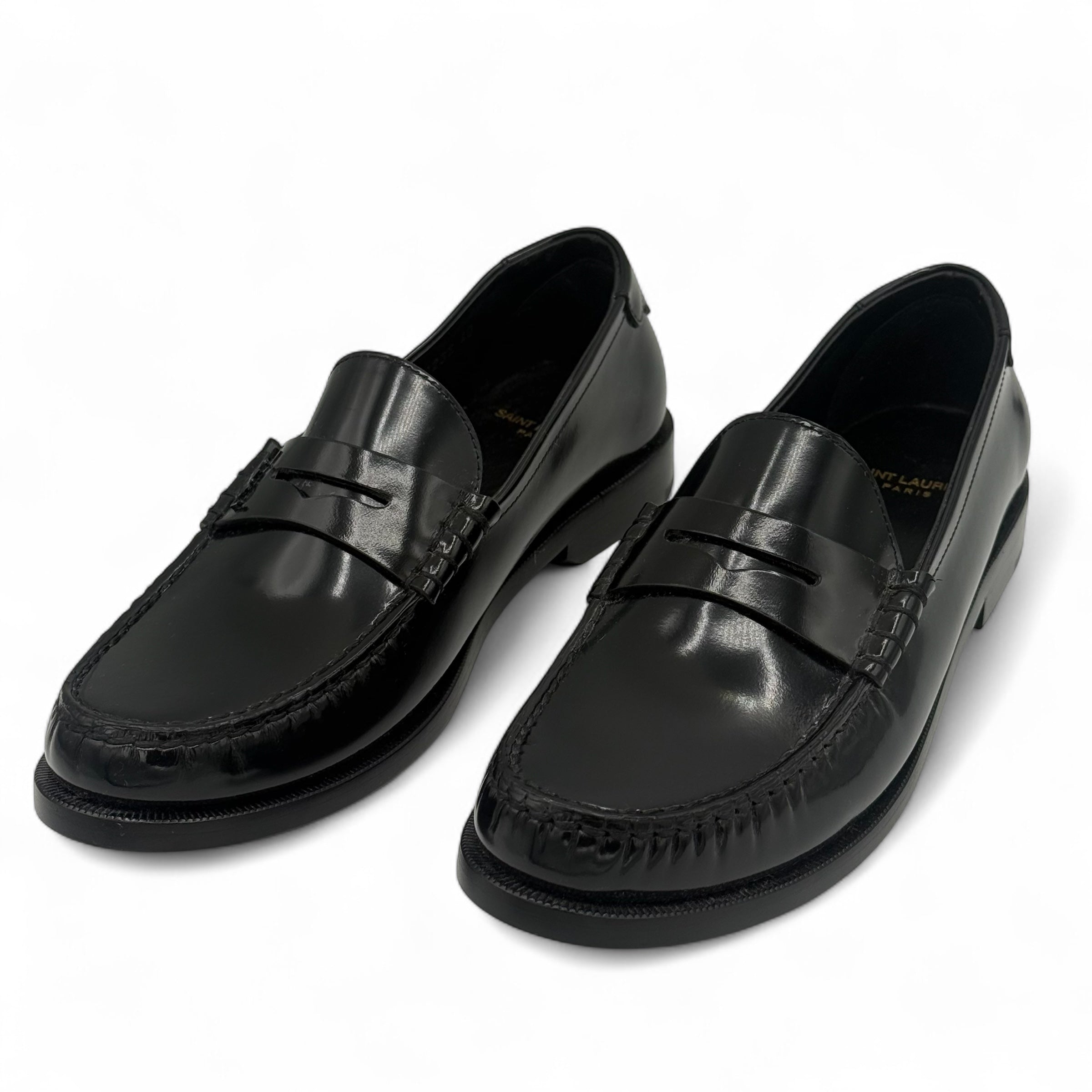Saint Laurent - Mocassini in pelle nera T.40