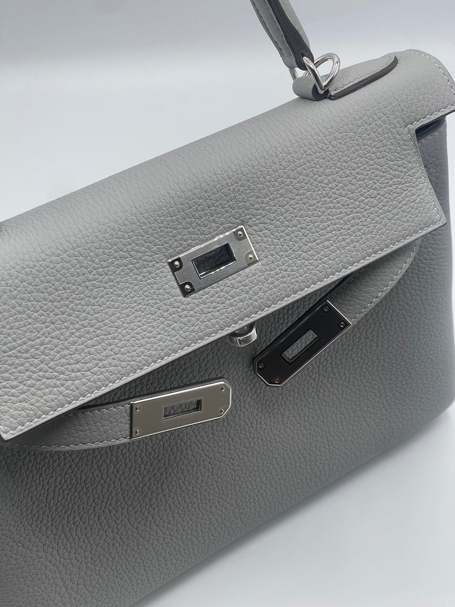 Hermès - Borsa Kelly 28 Grigio Gabbiano