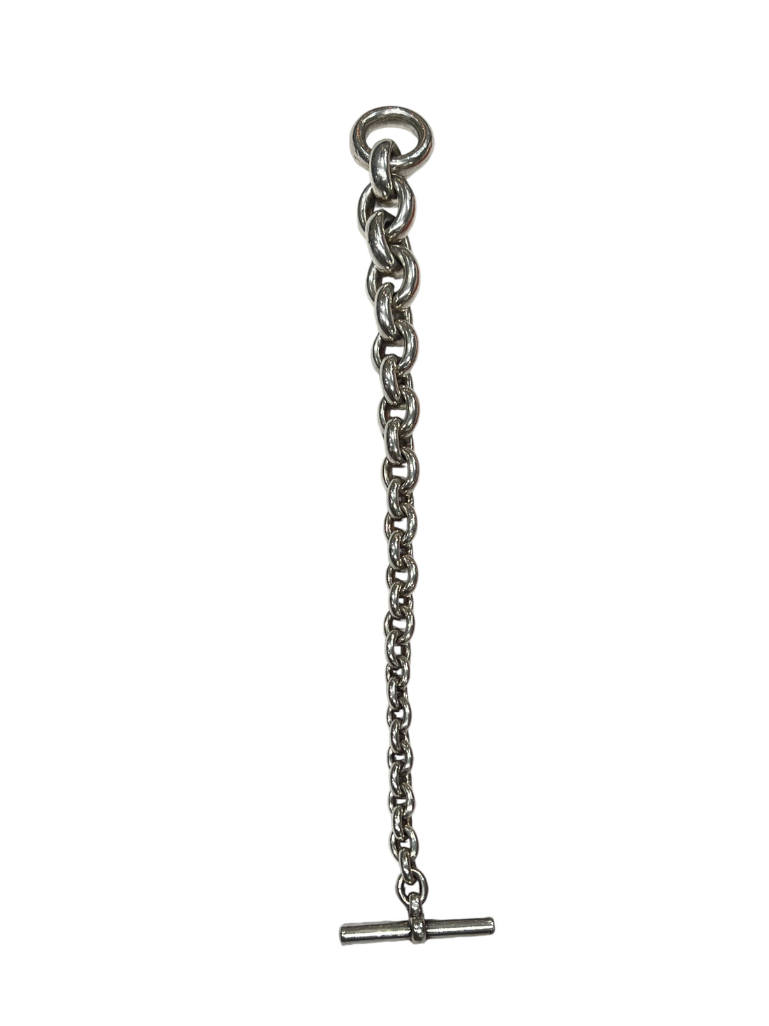 Hermès - bracelet crescendo argent massif