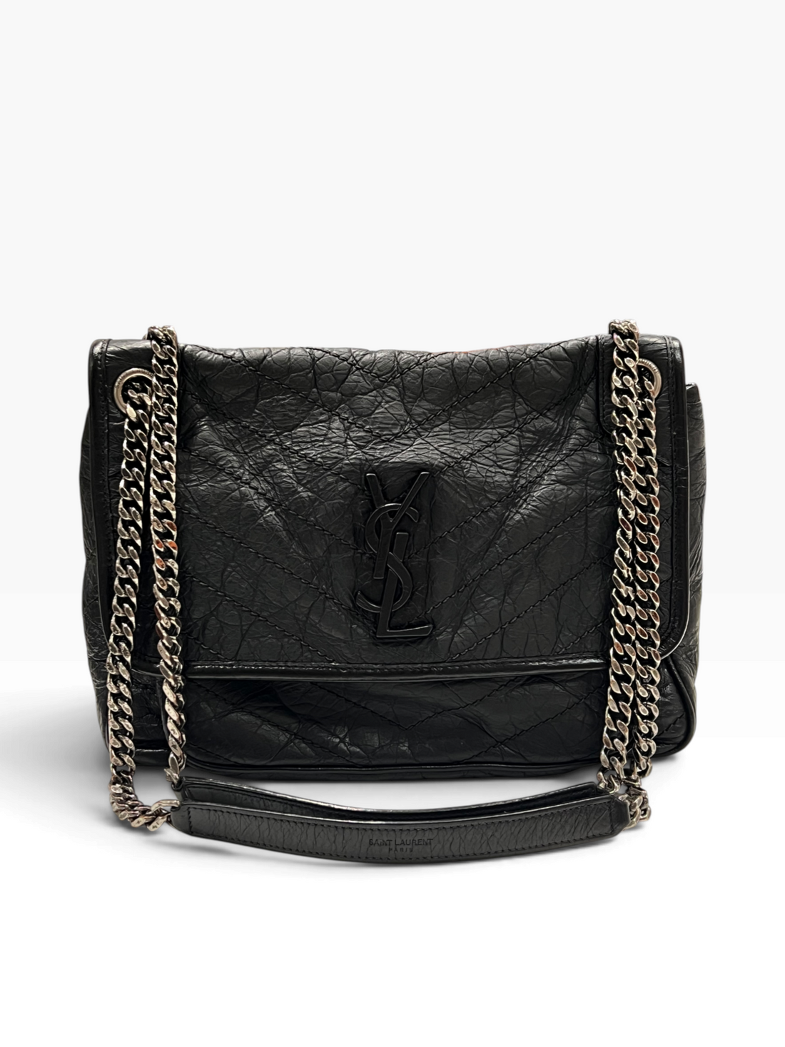 Saint Laurent - sac Nikki cuir noir all black