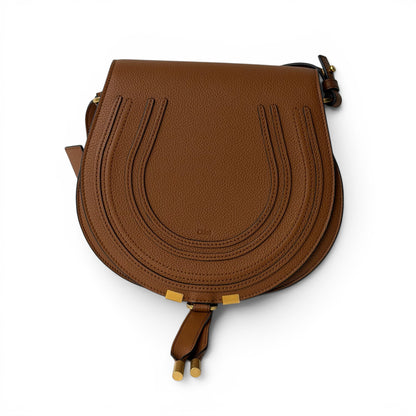 Chloé - Sac en cuir grainé marron Marcie