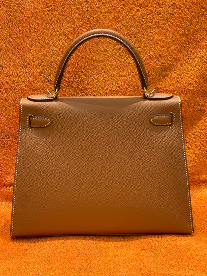 Hermès - Kelly 28 Sellier Gold bag