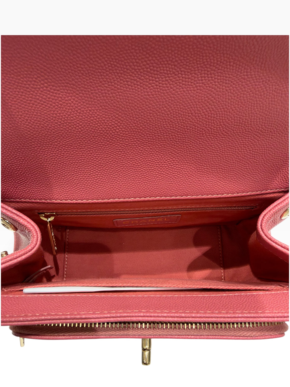 Chanel - Sac Business Affinity rose cuir caviar