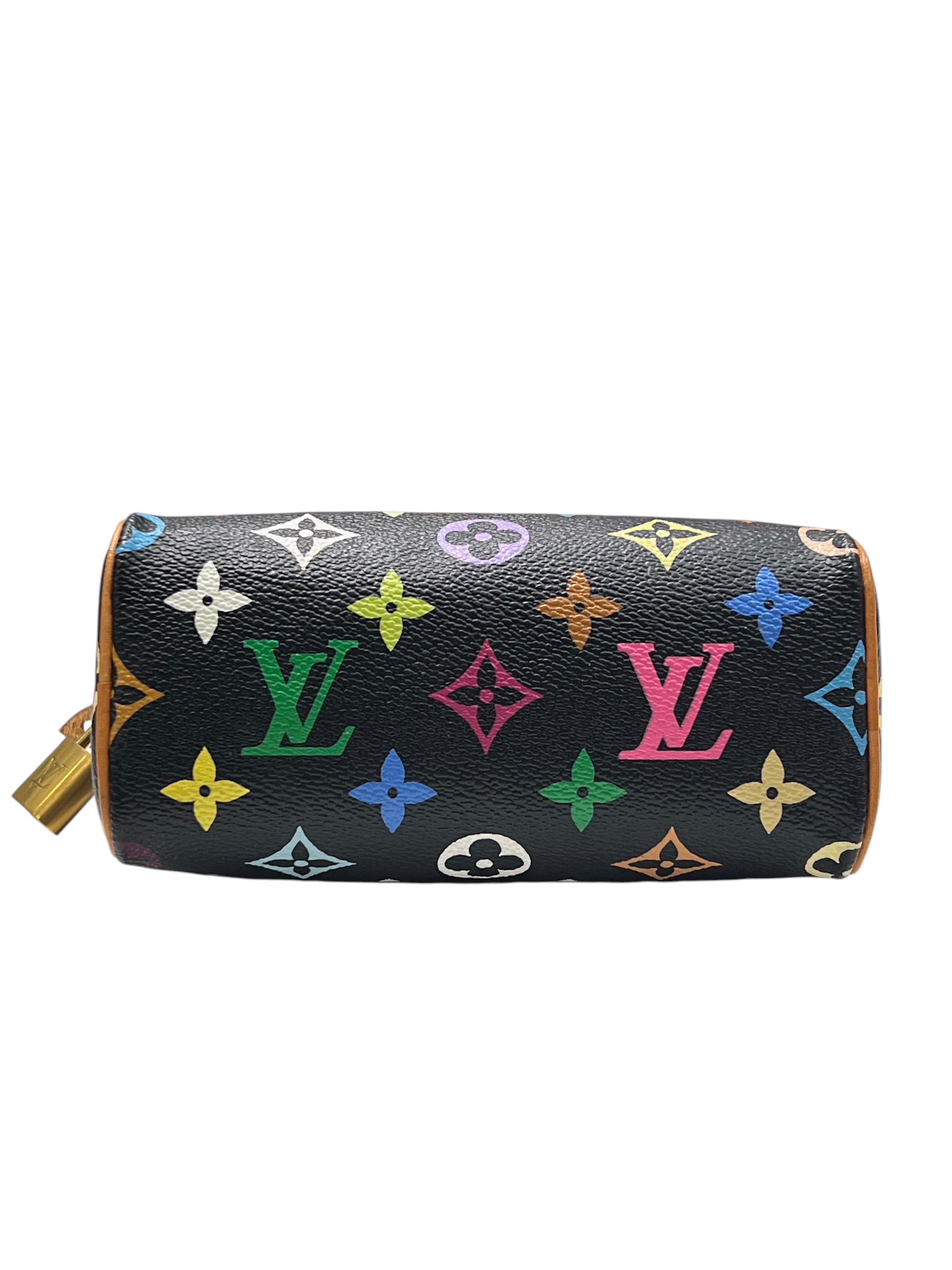 Louis Vuitton - sac nano speedy murakami noir