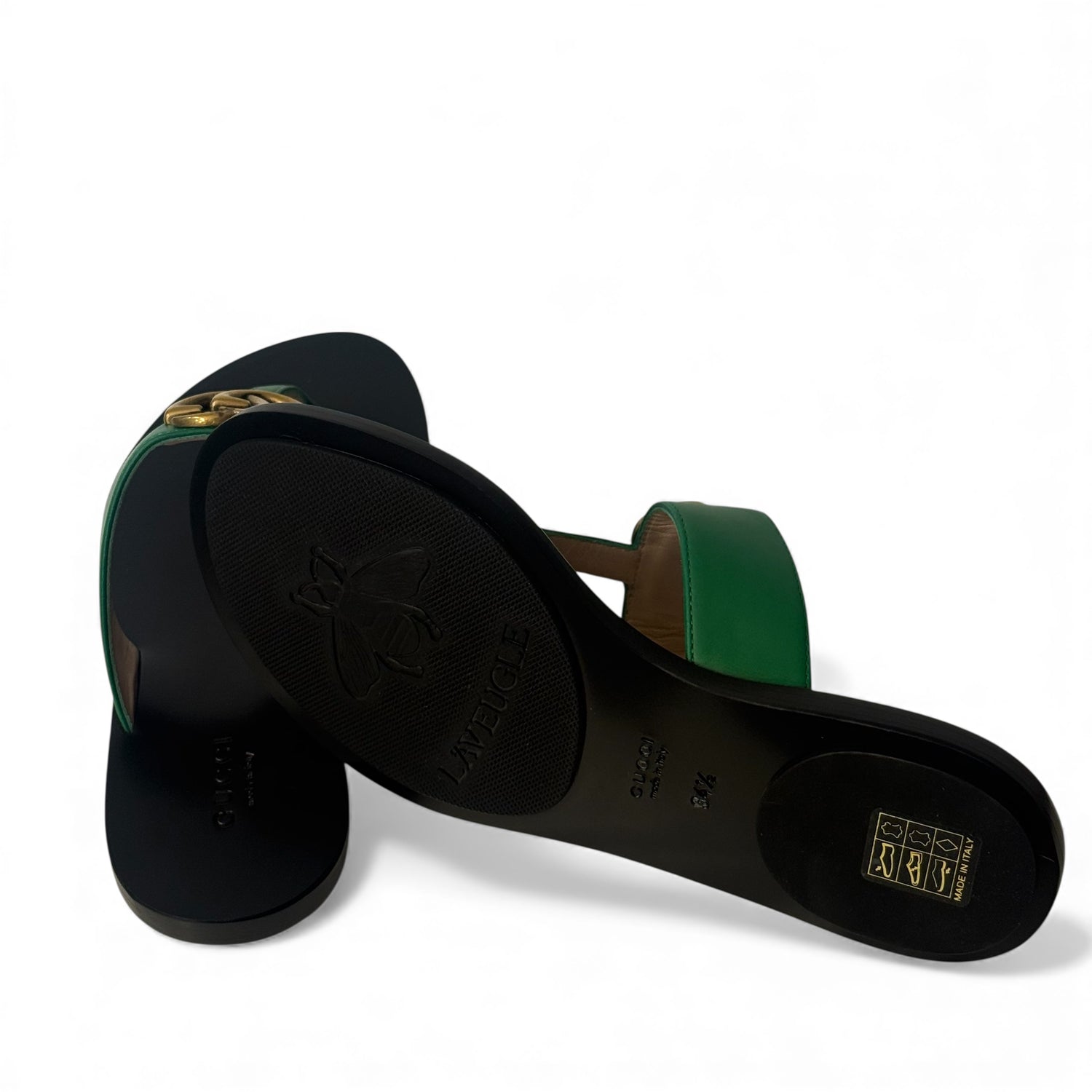 Gucci - Sandales Marmont vertes T.34.5
