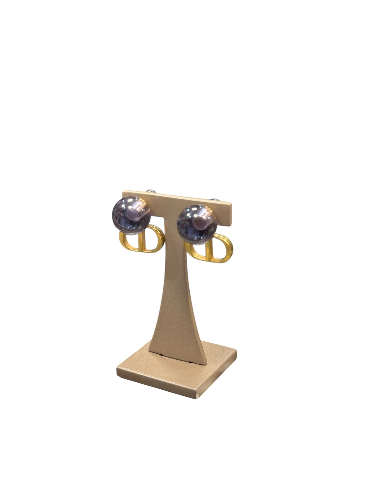 Dior - Boucles d’oreilles Tribales CD violet