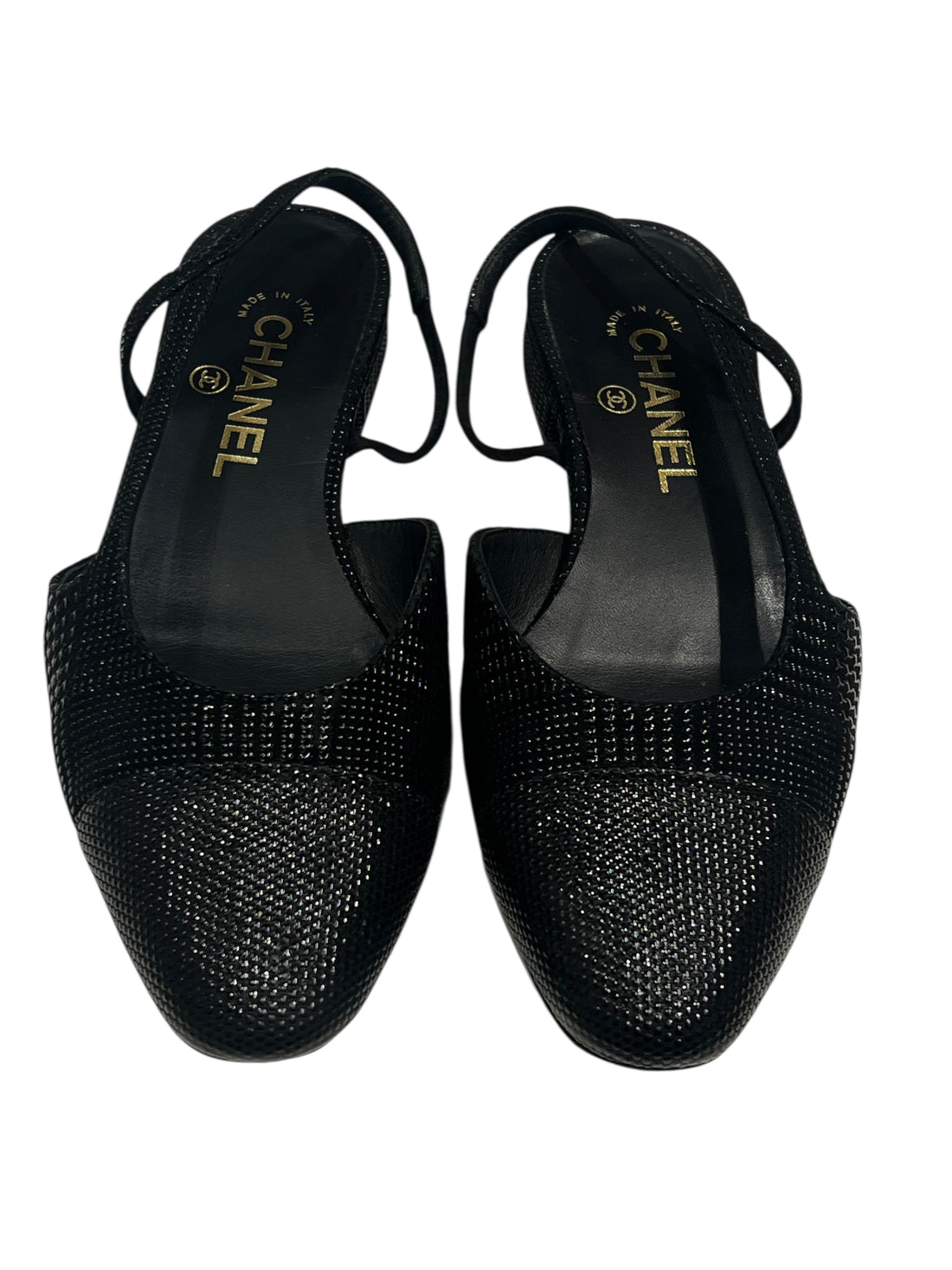 Chanel - Slingback noire édition limitée T37