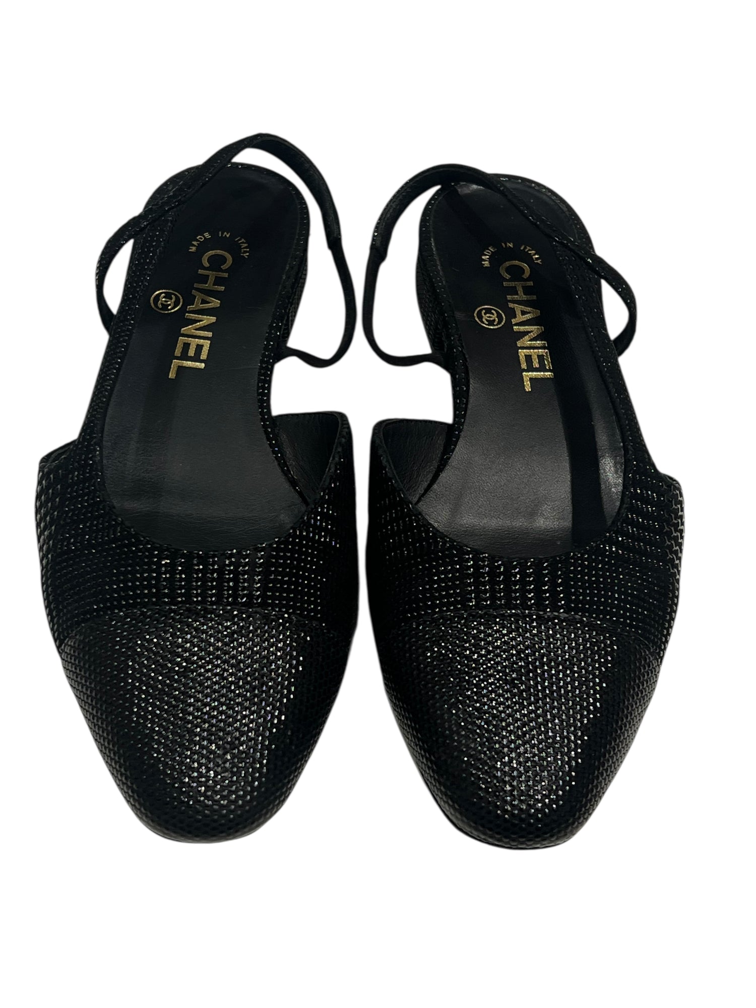 Chanel - Slingback noire édition limitée T37