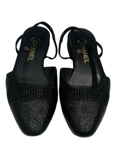 Chanel - Slingback noire édition limitée T37