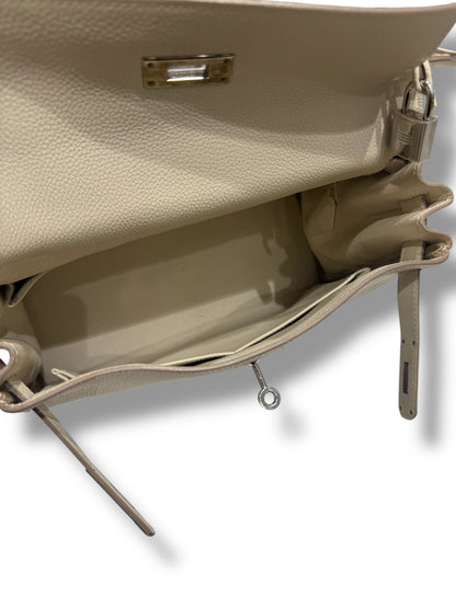 Hermès - Sac Kelly 28 Béton PHW