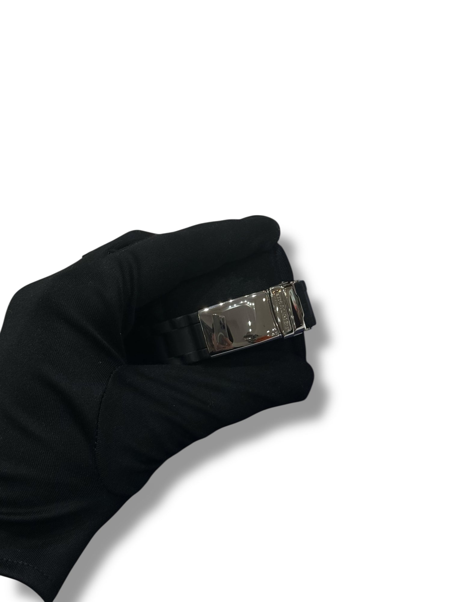 Chaumet - montre class one bracelet caoutchouc et acier, lunette diamants