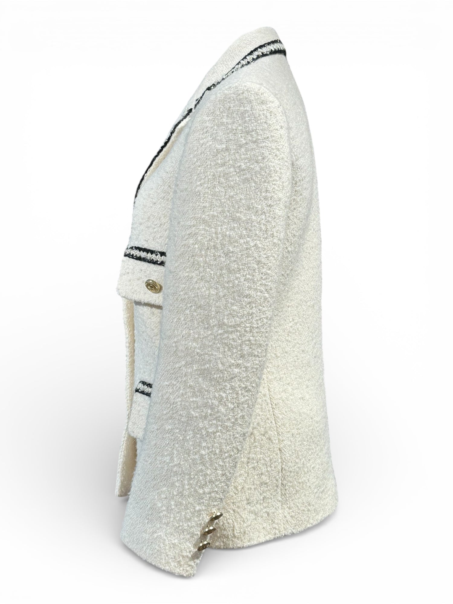 Sandro - Blazer en Laine Blanc T34 | Les Folies d’Eugénie