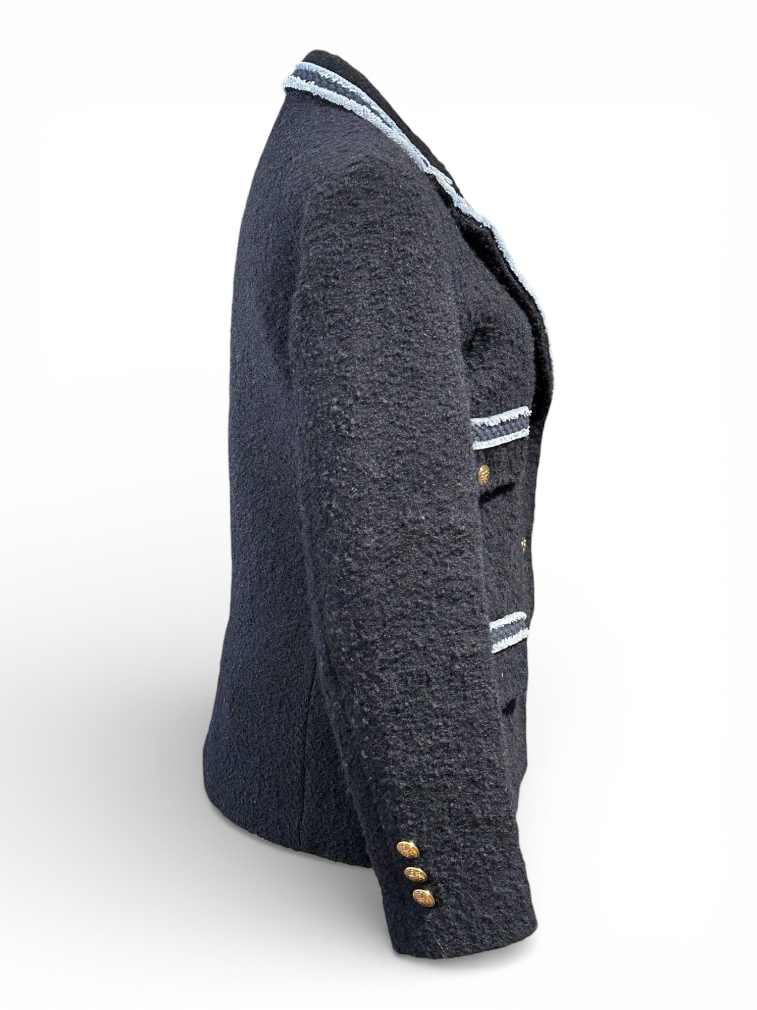 Sandro - Blazer en Laine Bleu T34 | Les Folies d’Eugénie