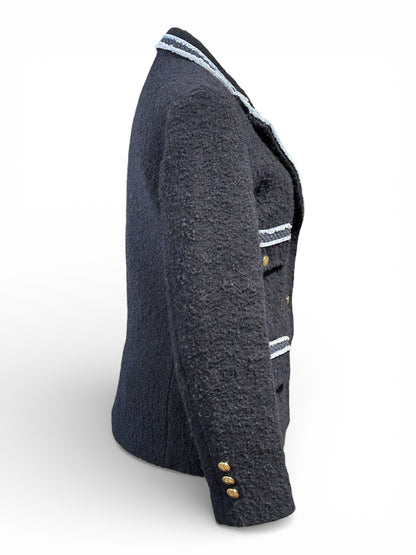 Sandro - Blazer en Laine Bleu T34 | Les Folies d’Eugénie