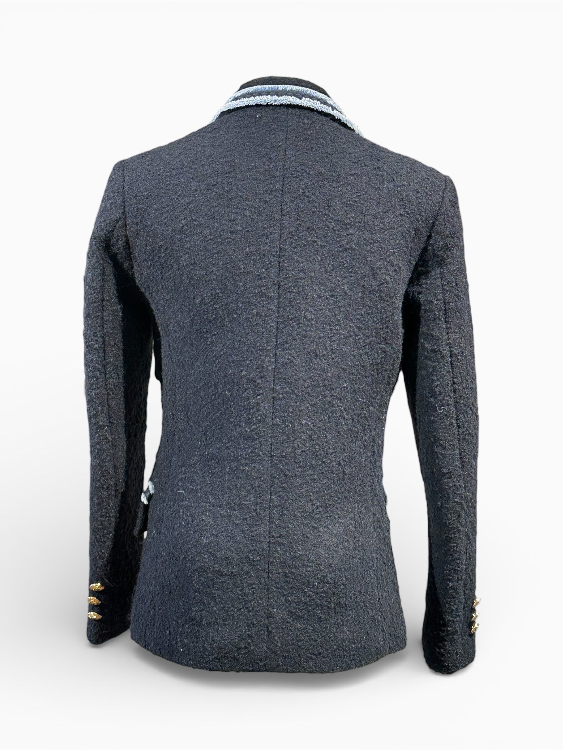 Sandro - Blazer en Laine Bleu T34 | Les Folies d’Eugénie